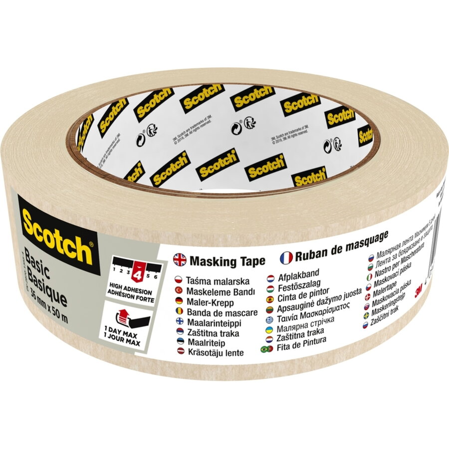 Banda de Mascare Scotch Basic 36MMx50M Bej