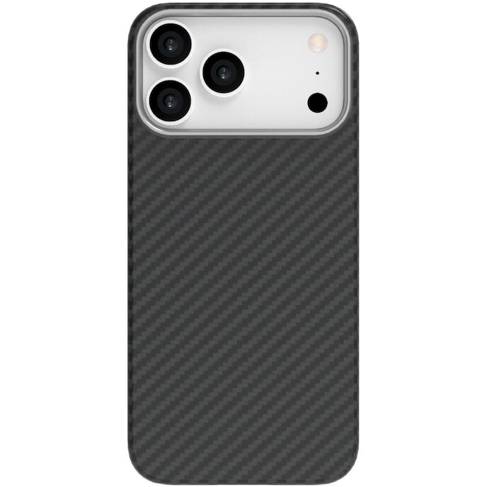 Husa Lemontti Slim Aramid/Kevlar Magsafe 1500D iPhone 17 Pro Negru