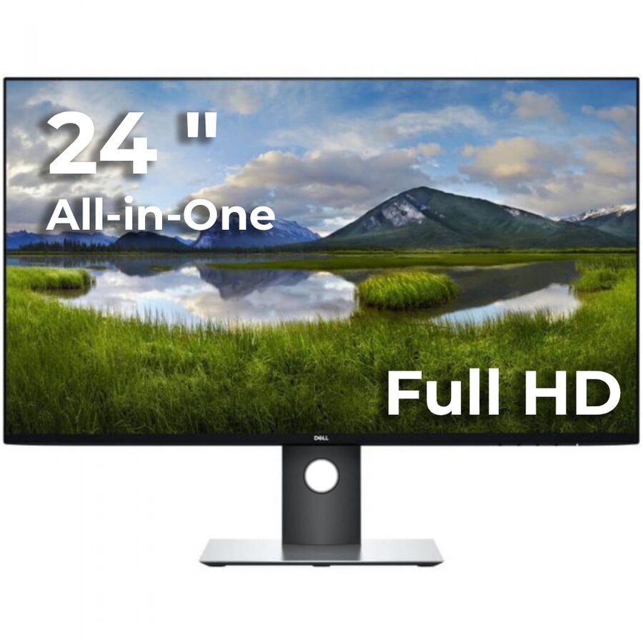 All in One Refurbished 7080 MiniPC Intel Core i5-10500, 8GB DDR4, 256GB  SSD + Monitor  U2419H 24" Full HD