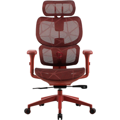 Scaun Gaming Ventra Premium Brate Reglabile din Plasa Mesh Rosu