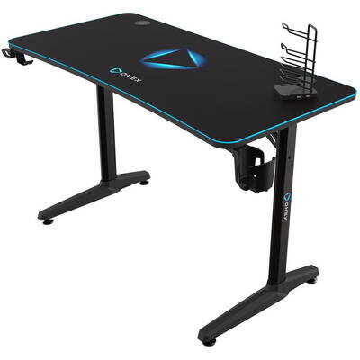 Birou Gaming GD1200H Ergonomic cu Suport de pahar Suport Gamepad Negru