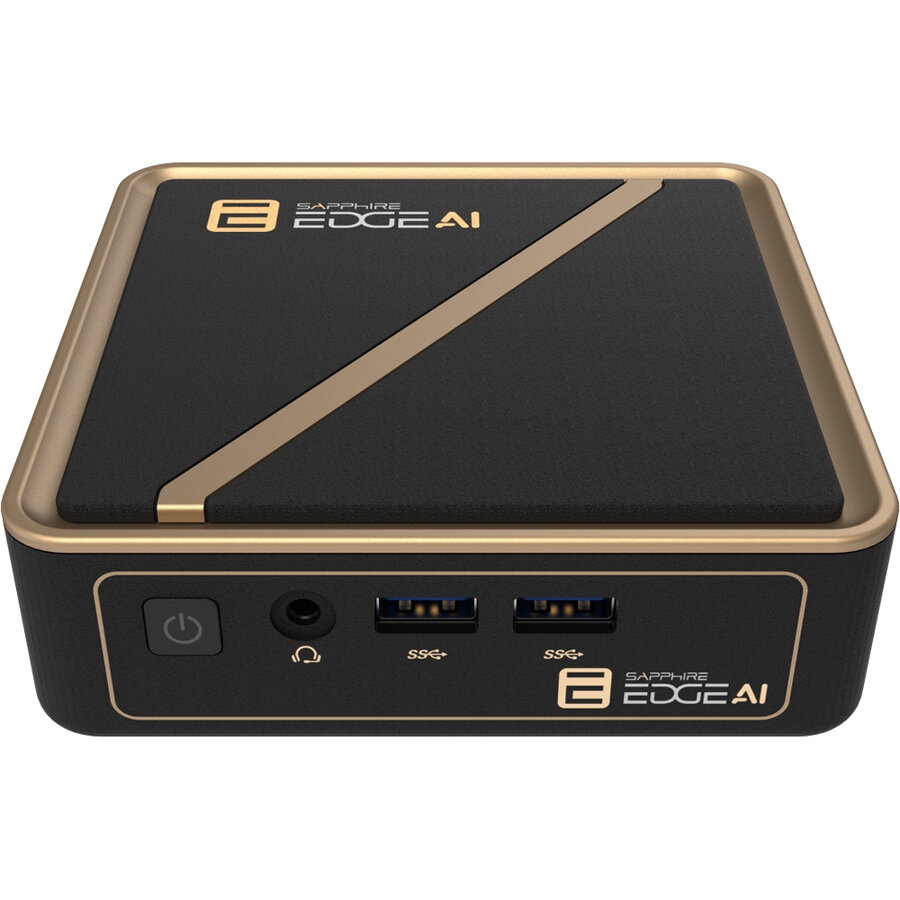 Mini PC Edge AI 350 UCFF AMD Ryzen AI 7 350 Free Dos Golden Black