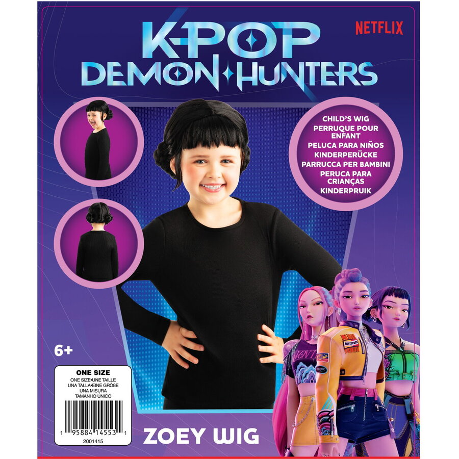 Peruca K-Pop Demon Hunters Zoey 6 Ani+