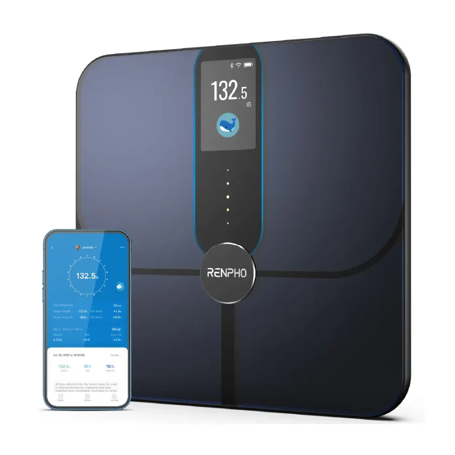 Cantar Corporal Smart Renpho Elis Nova R-A031 Display LCD Analiza Complexă Bluetooth Maxim 180KG Negru