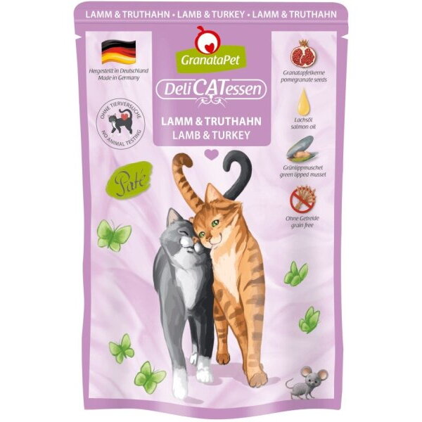 Hrana Umeda pentru Pisici GranataPet DeliCatessen Miel și Curcan 85g
