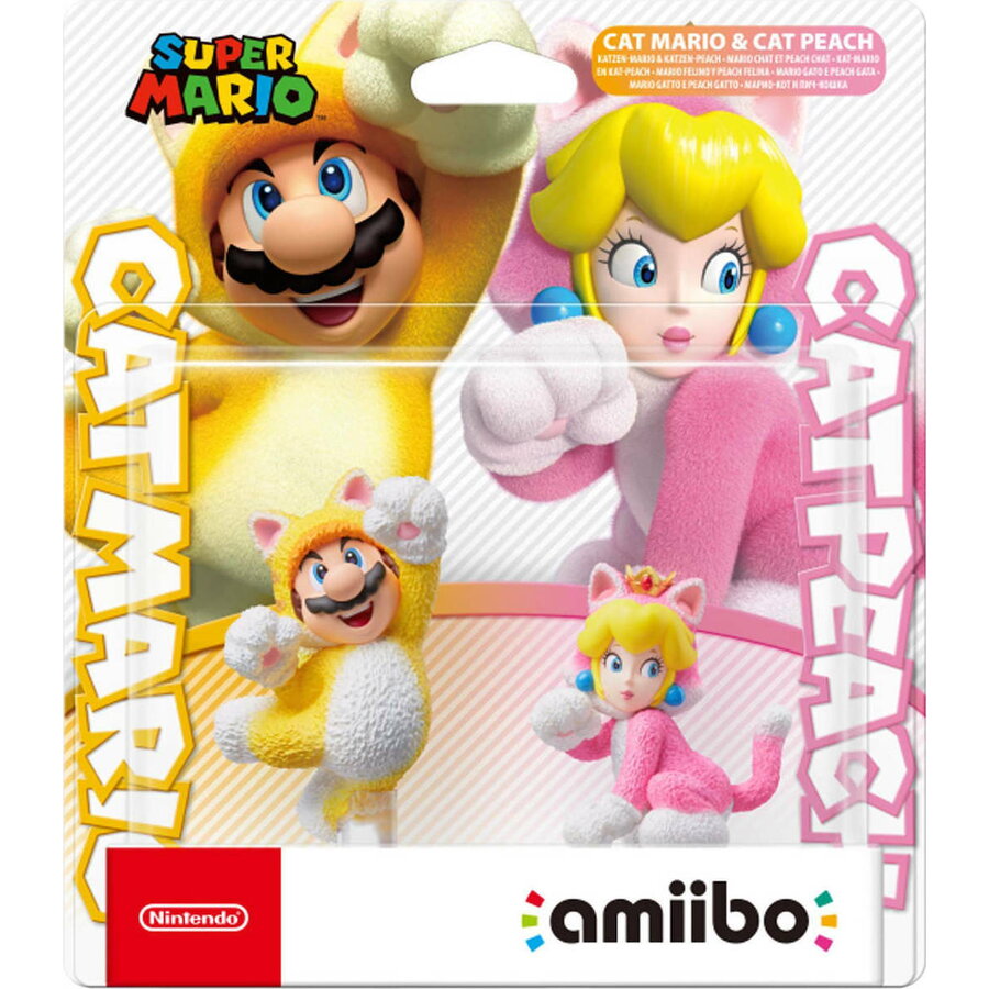 Figurina Nintendo of Europe SE Amiibo Cat Mario & Cat Peach Double Pack
