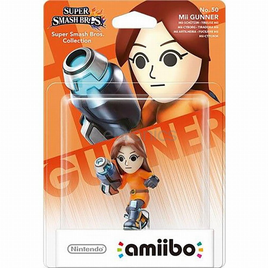 Figurina Nintendo of Europe SE Amiibo Mii Gunner No.50 (Super Smash)