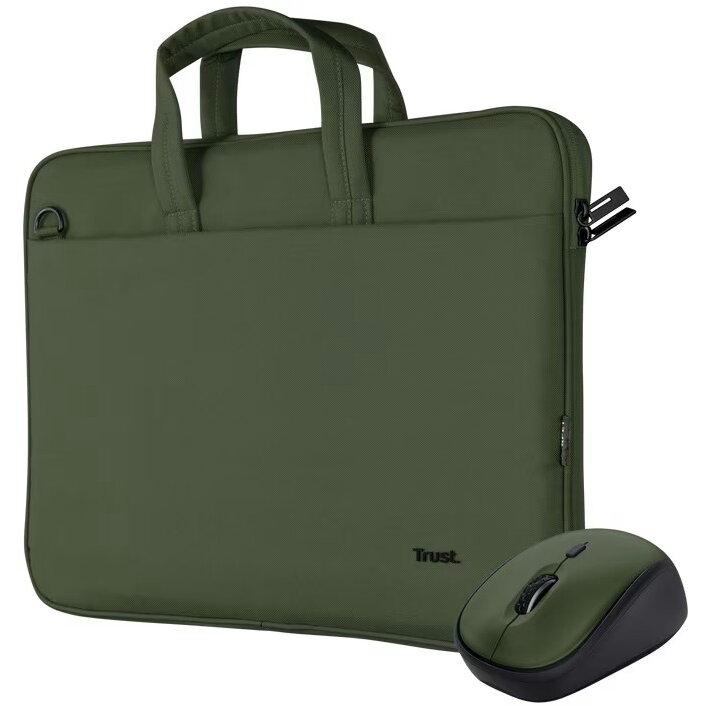 Set Husa Laptop si Mouse 24989 Bologna 16inch Wireless 800-1600dpi Verde