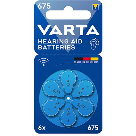 BATERII AUDITIVE 675 BLISTER 6
