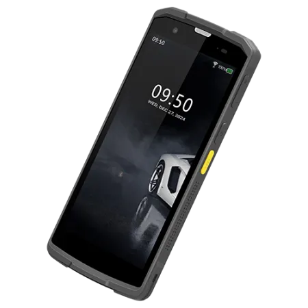 Smartphone IP Profesional Grandstream WP856 Wi-Fi6 Dual Band Display 5.5Inch RAM 4GB + ROM 64GB NFC Cititor de Bare Incorporat Android 13 IP65 Gri