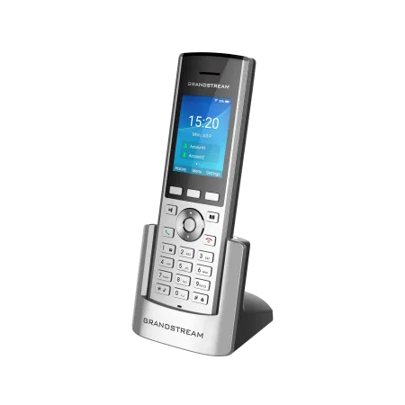 Telefon IP Profesional Grandstream WP820 Wi-Fi Dual Band Android Baterie 1500mAh Argintiu/Negru
