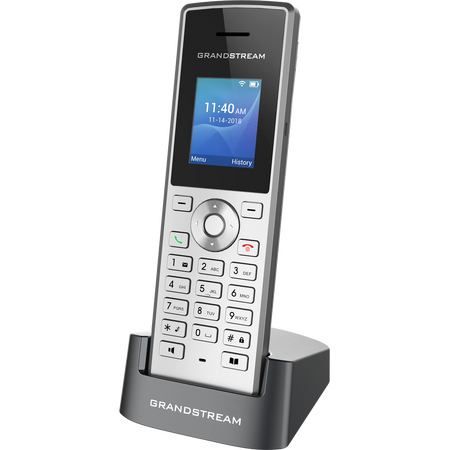 Telefon IP Profesional Grandstream WP810 Wi-Fi Dual Band Baterie 1500mAh Argintiu/Negru