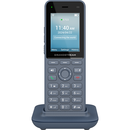 Telefon IP Profesional Grandstream WP826 Wi-Fi6 Dual Band Baterie 3000mAh Albastru