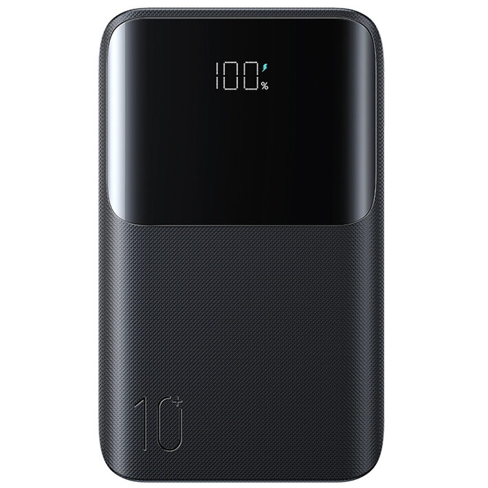Acumulator extern JR-QP191 Mini, 10000 mAh, LED, 22.5W, 2x USB-C, 1x USB-A, Negru
