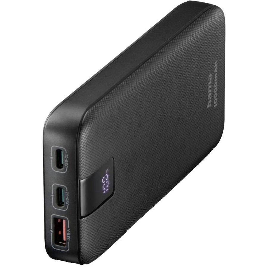 Acumulator Extern PD 10 Capacitate 10000mAh 2x USB-C 1x USB-A Fast Charging Antracit