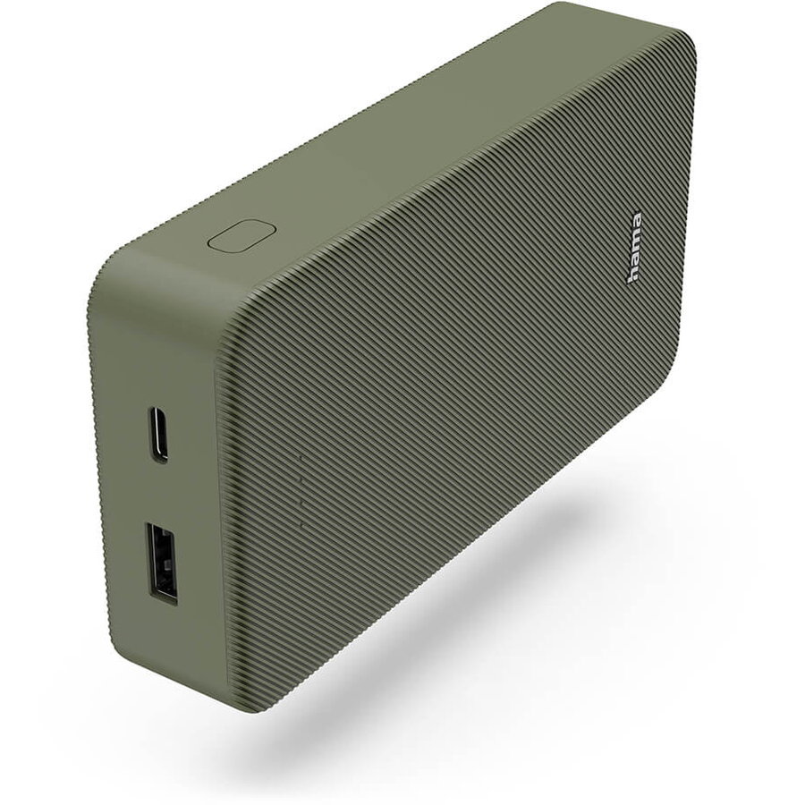Acumulator Extern Colour 20 Capacitate 20000mAh 1x USB-C 1x USB-A Verde