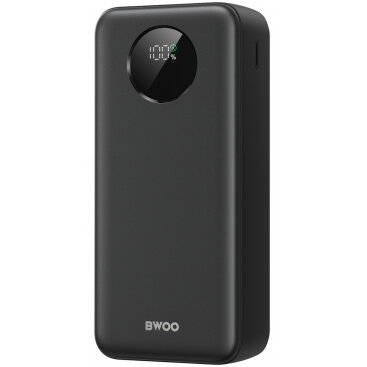 Baterie Externă BWOO BO-P64 30000mAh 22.5W QC + PD 1 x USB-C - 2 x USB-A Negru