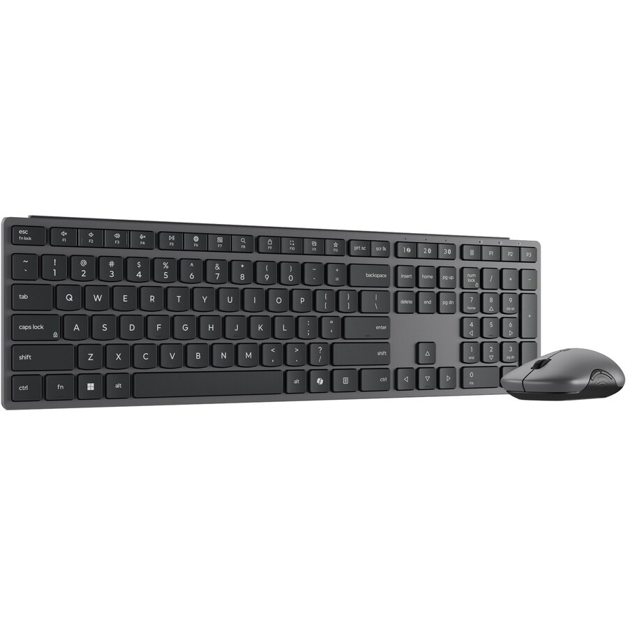 Kit tastatura si mouse Modern Tastatura Mouse Included Office RF Wireless + Bluetooth US English Gri