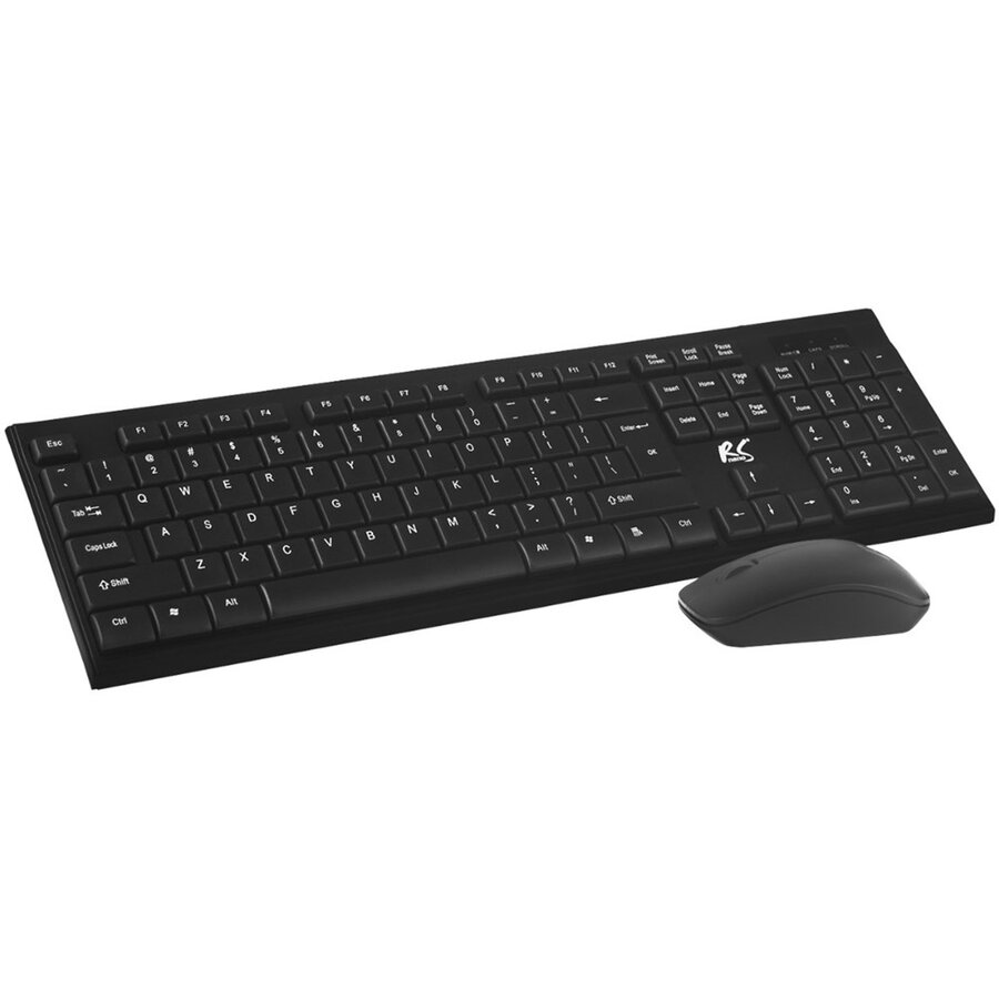Kit tastatura si mouse Wireless Tastatura Si Mouse Combo With Ergonomic Design Negru