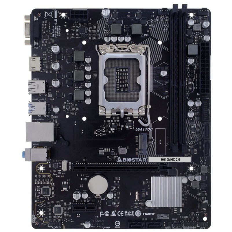 Placa de baza H610MHC 2.0 Intel H610 LGA 1700 micro ATX