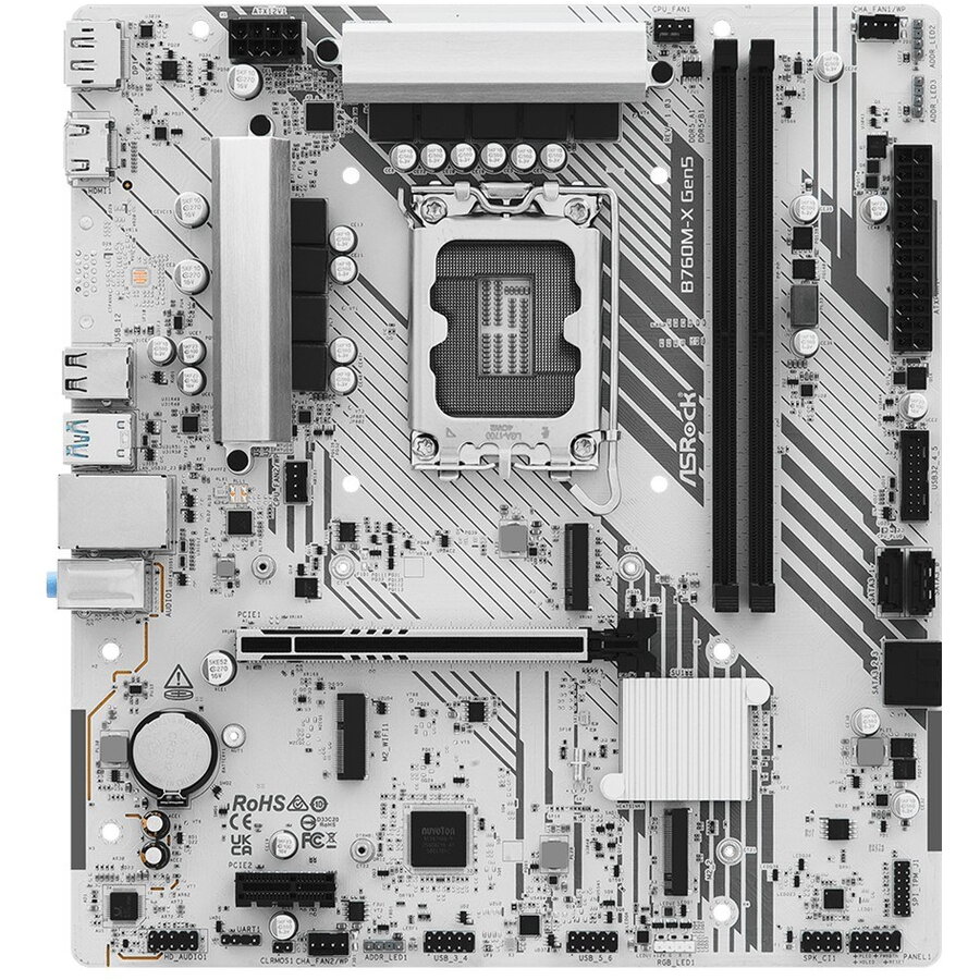 Placa de baza ASRock B760M-X GEN5, DDR5, LGA 1700, mATX - imagine 3