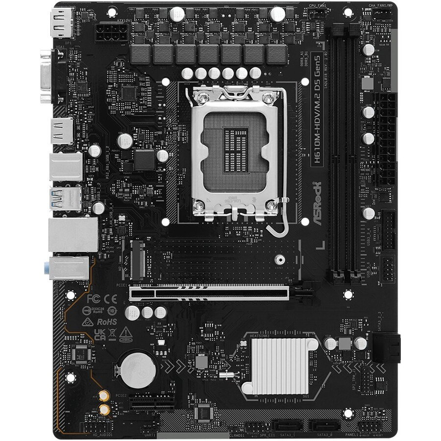 Placa de baza Asrock H610M-HDV/M.2 D5 GEN5 — imaginea 3