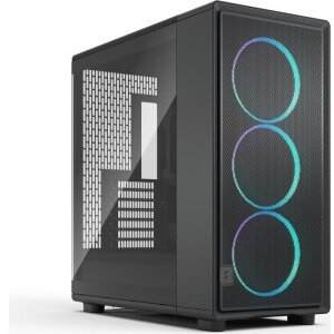 Carcasa Fractal Design Epoch XL Light Tint, iluminare RGB, Full Tower, Fara sursa (Negru) - imagine 2