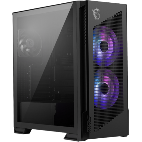 Carcasa MSI MPG Velox 300R Airflow PZ, Middle Tower, Tempered Glass (Alb) - imagine 2