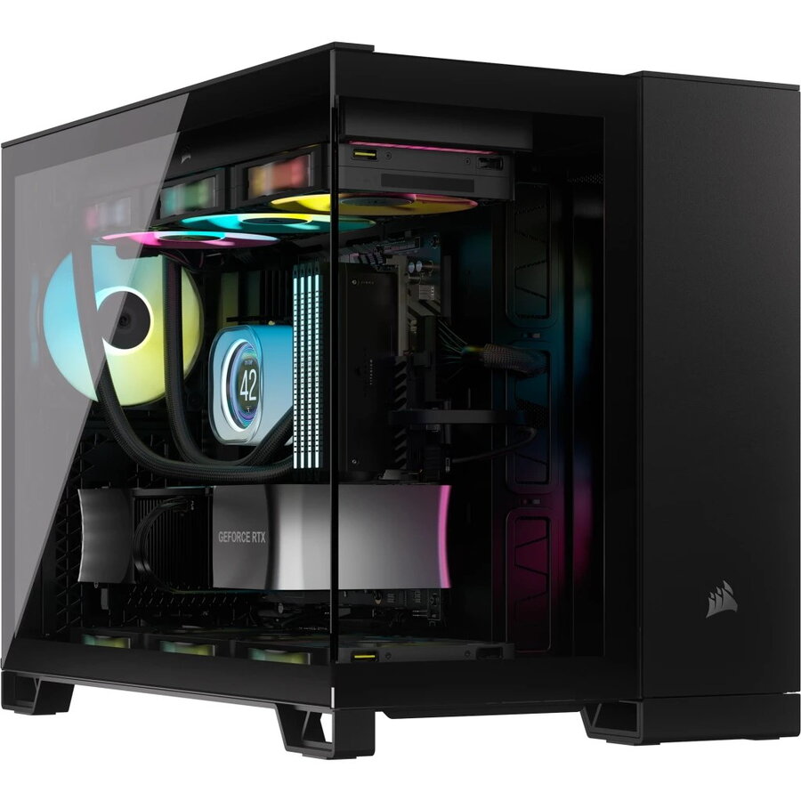 Carcasa 2500X RGB Micro Tower Negru