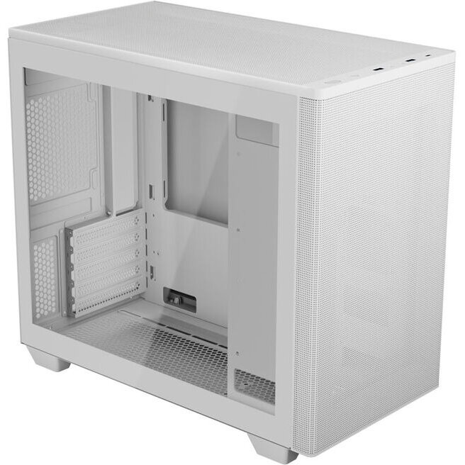 Carcasa Stormfront Mini PC-Gehäuse Mini-Tower mATX Tempered Glass Alb