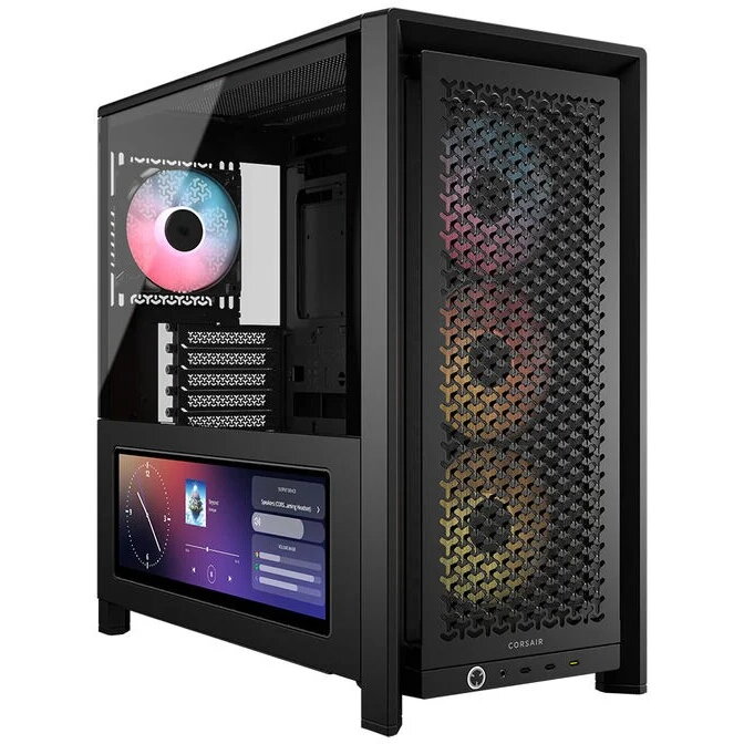 Carcasa FRAME 4000D LCD RS  Midi-Tower ATX ARGB Tempered Glass Negru