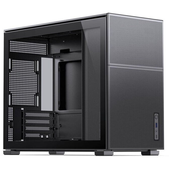 Carcasa D31 MESH Micro-ATX Tempered Glass Negru