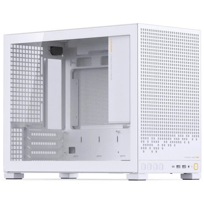 Carcasa D32 PRO White Mini mATX Tempered Glass Alb