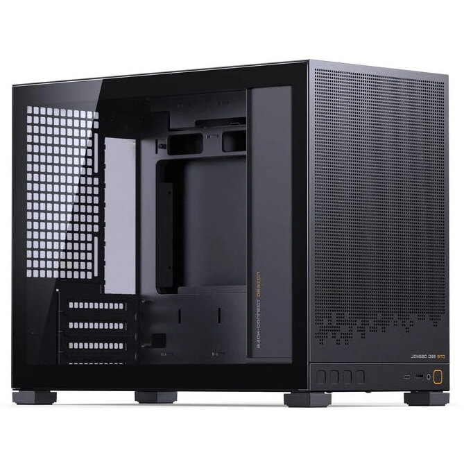 Carcasa D32 STD Black Mini mATX Tempered Glass Negru