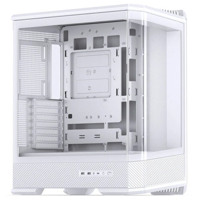 Carcasa D400 Midi Tower ATX Tempered Glass Alb
