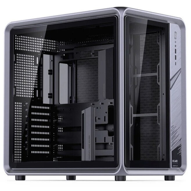 Carcasa BO400 Midi-Tower ATX Tempered Glass Gri