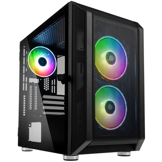 Carcasa Citadel Mesh RGB Micro-ATX Negru