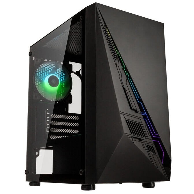 Carcasa Inspire K2 Plus ARGB Micro-ATX Tempered Glass Negru