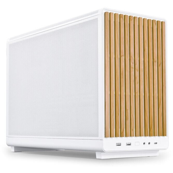 Carcasa DAN Cases A3-mATX Wood Edition Micro-ATX Alb