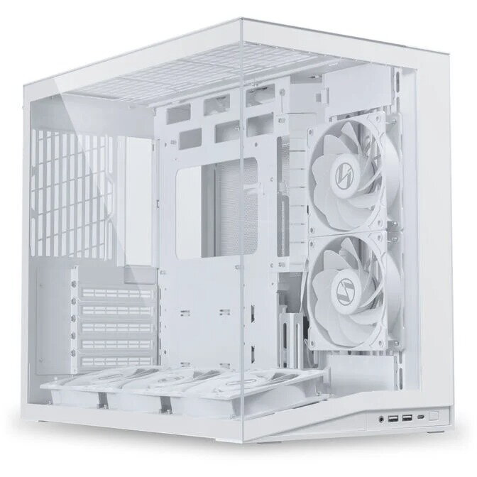 Carcasa O11 Dynamic Mini V2 Flow Min ATX Tempered Glass Alb
