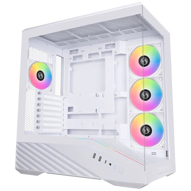 Carcasa Vector V100 Midi-Tower ATX RGB Tempered Glass Alb