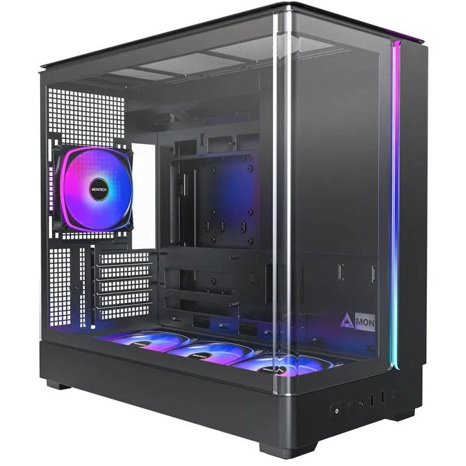 Carcasa KING 15 PRO Mini mATX Tempered Glass RGB  Negru
