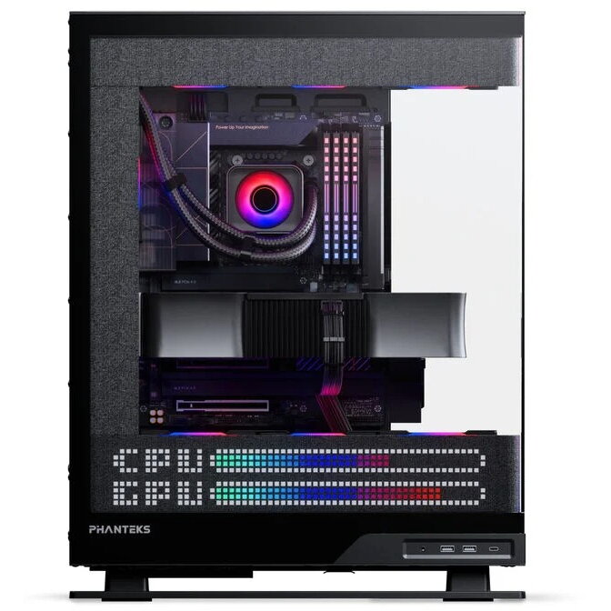 Carcasa Evolv X2 Matrix Midi-Tower E-ATX Tempered Glass Matrix LED Negru