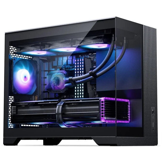 Carcasa Mini mATX Tempered Glass 3x 120mm Negru