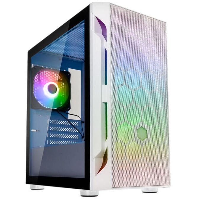 Carcasa Fara H1M Pro Micro-ATX Tempered Glass Alb