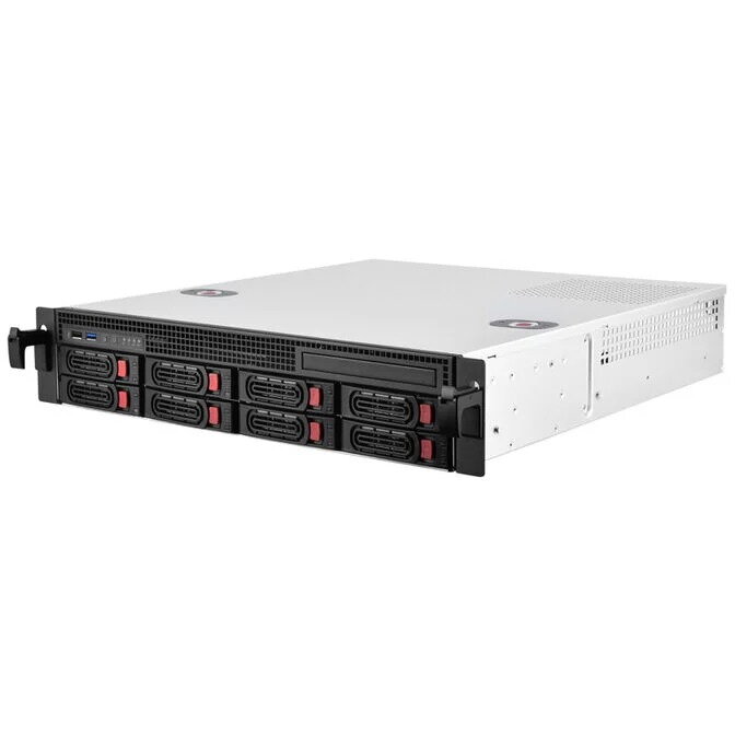 Carcasa server RM21-308 Rackmount Server 2U Micro-ATX Argintiu
