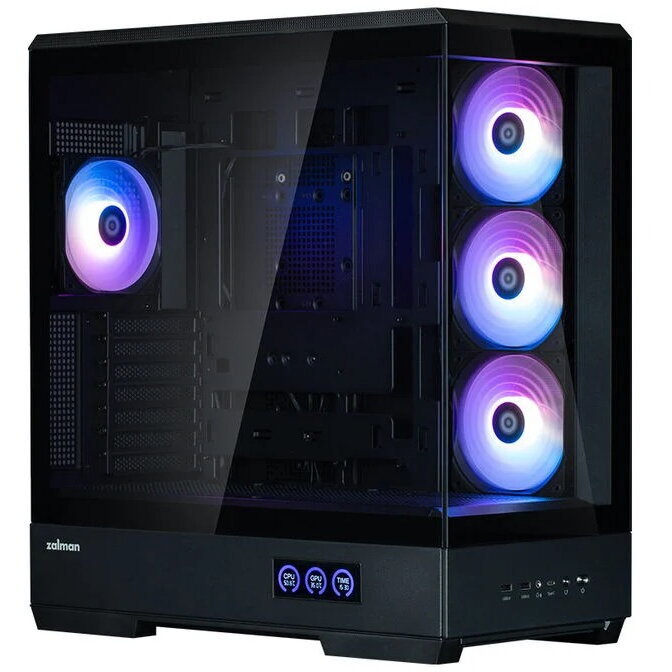 Carcasa PC Midi-Tower ATX RGB Tempered Glass Negru