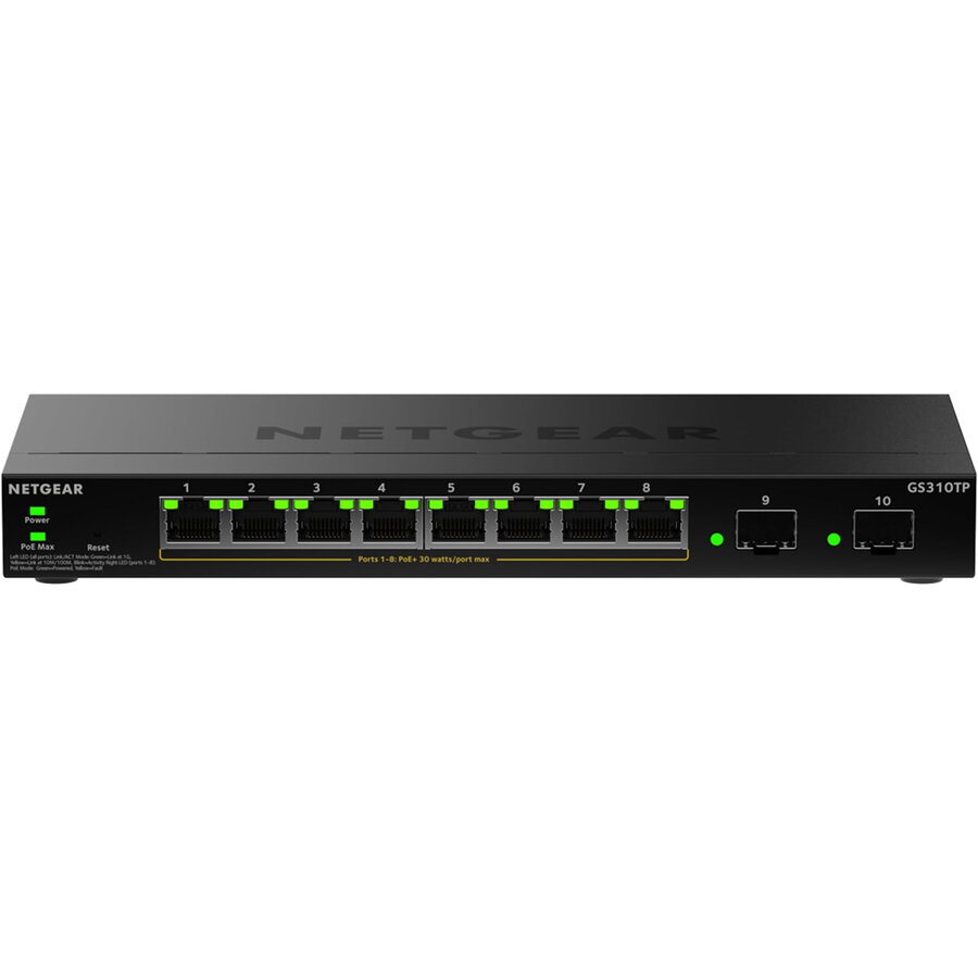 Switch GS348TP-200EUS 52P PoE 380W (PoE+: 48P) Managed Gigabit Negru