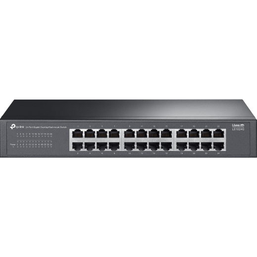 Switch 24P Gigabit Rack 802.3x Unmanaged Negru