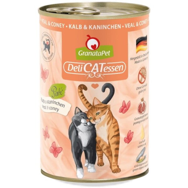 Hrana Umeda pentru Pisici GranataPet DeliCatessen Vitel și Iepure 400g